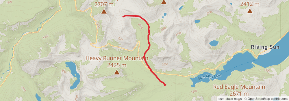 American Perimeter Trail - Rocky Mountains Primary stage 148 Map