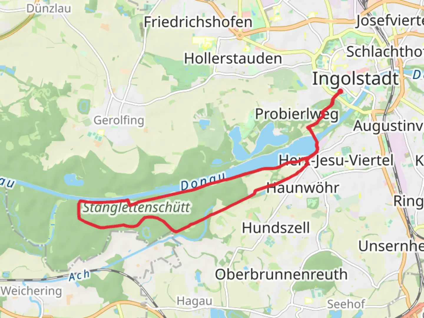 An image depicting the trail Stanglettenschutt Loop and its surrounding area.