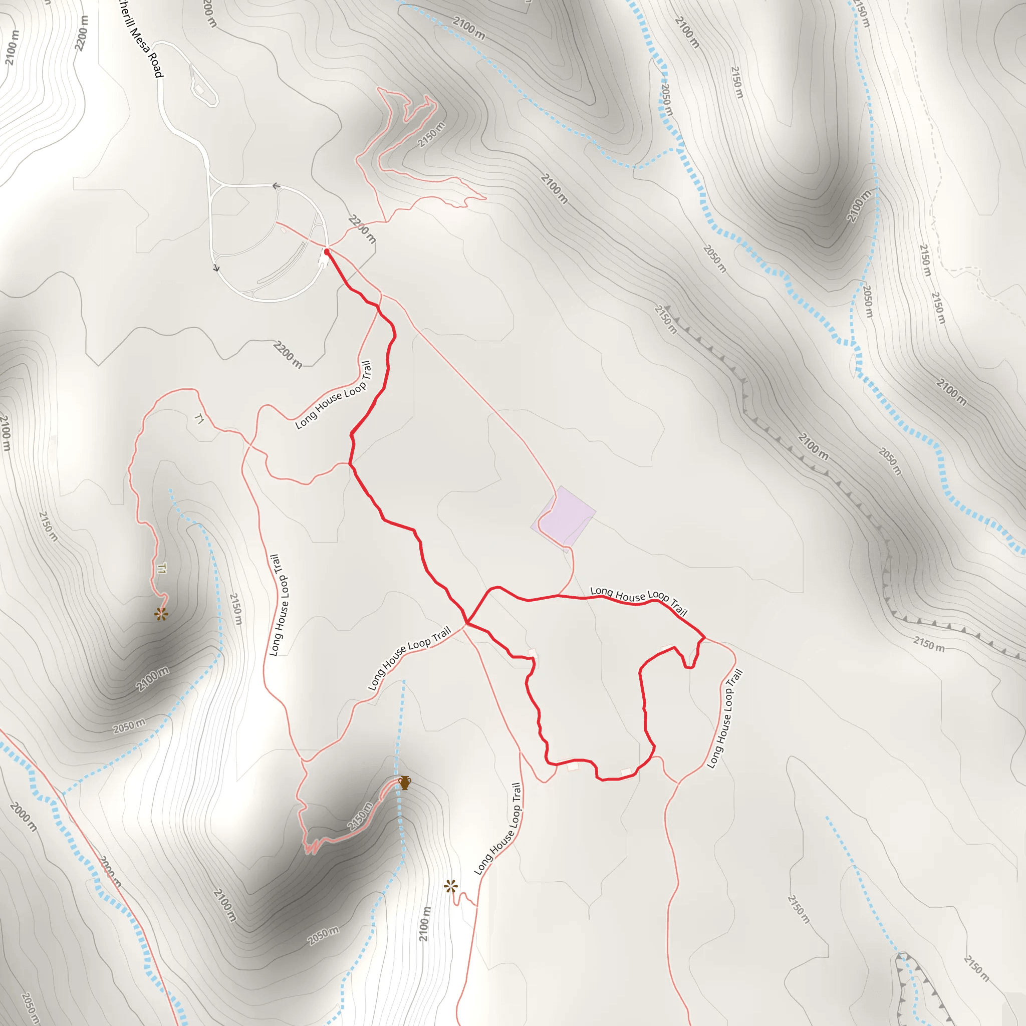 Badger House Community Trail mobile static map
