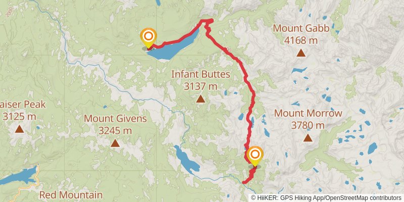Sallie Keys Cutoff via Pacific Crest Trail stage 6 Map