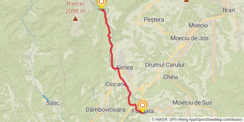 Trans Carpathian Hike stage 99 Map