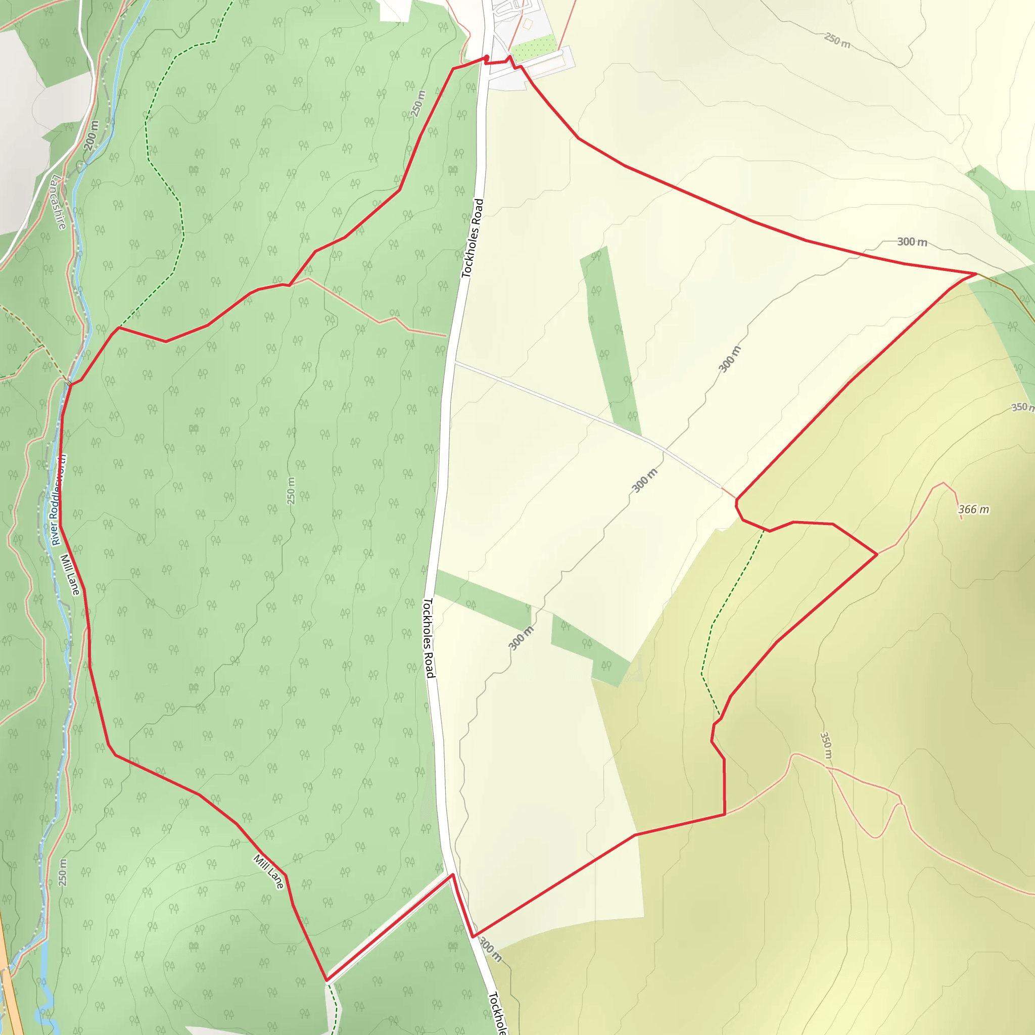 New Barn Loop mobile static map