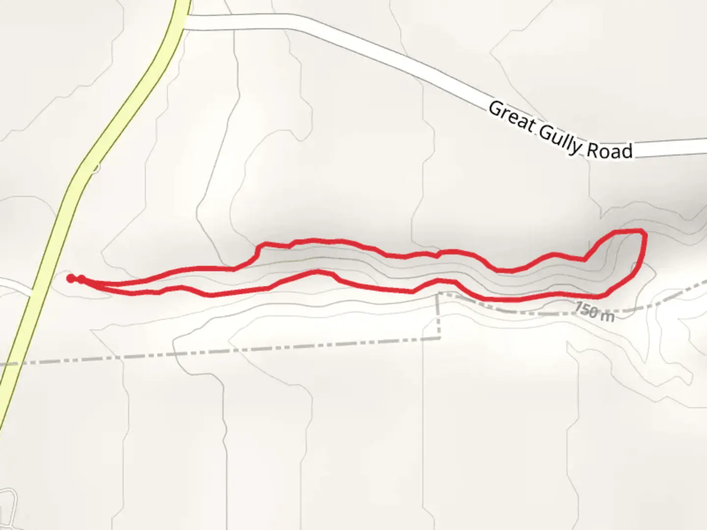 An image depicting the trail Great Gully Cove and its surrounding area.