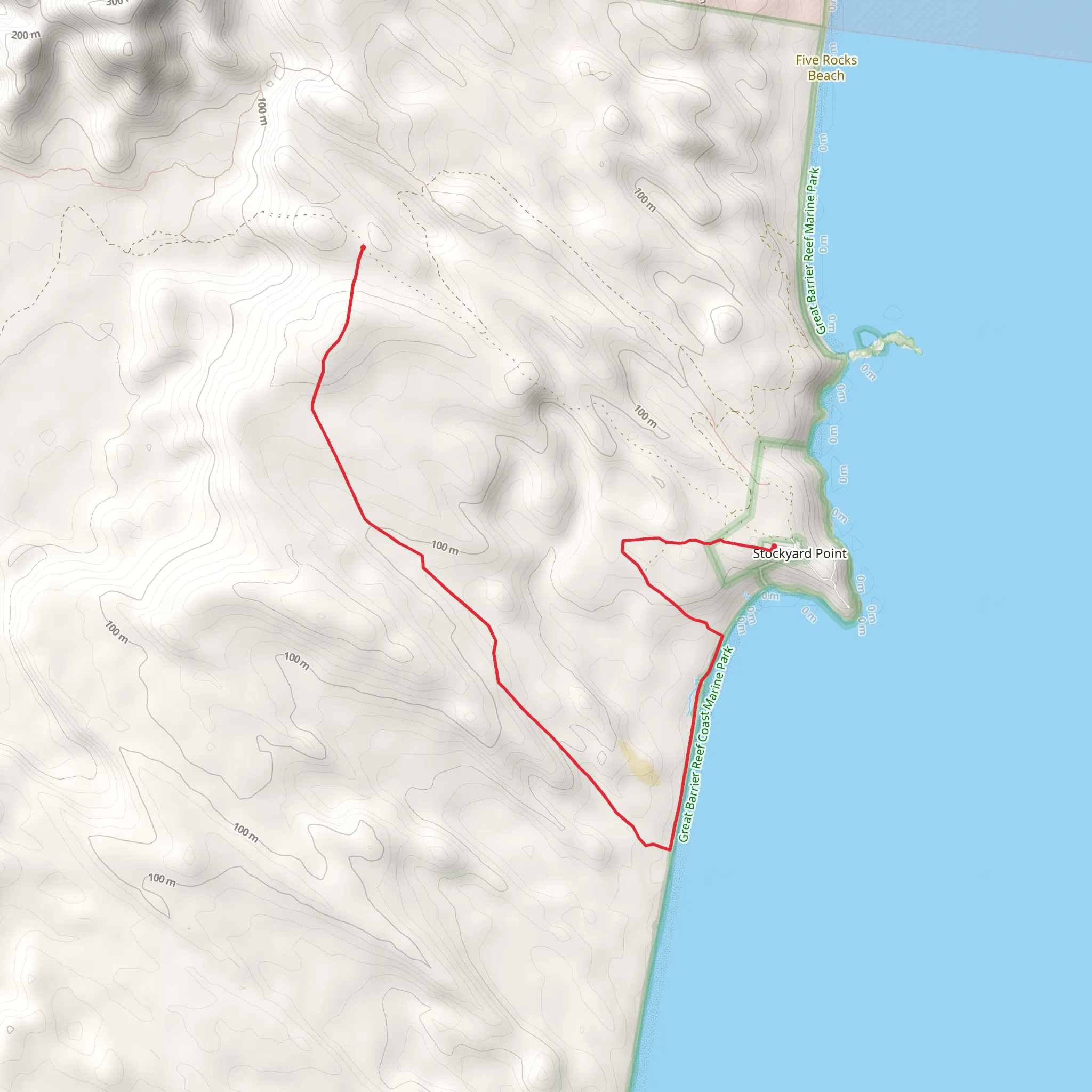 Southern Access Track mobile static map
