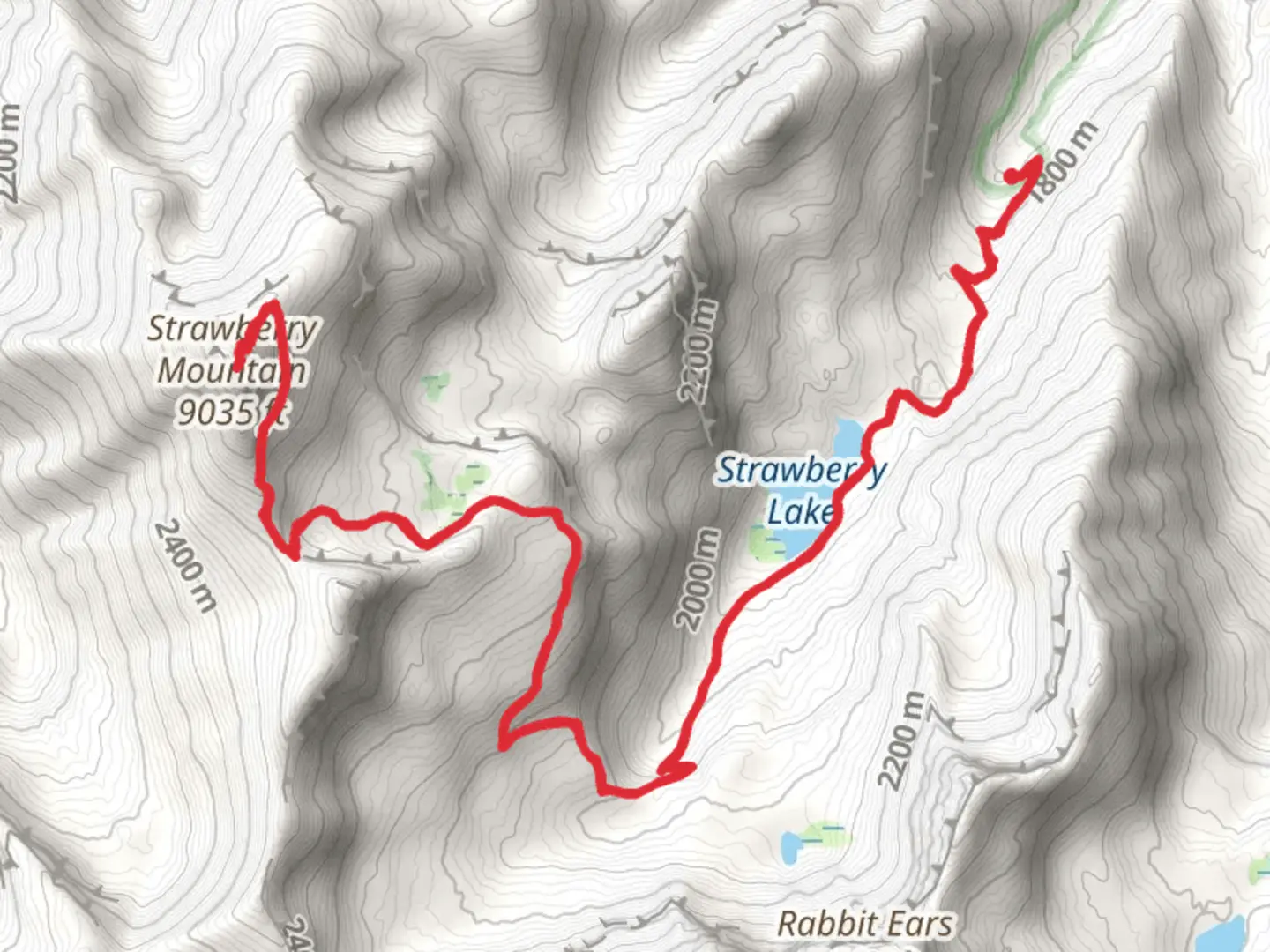 An image depicting the trail Strawberry Lake and Mountain Trail and its surrounding area.