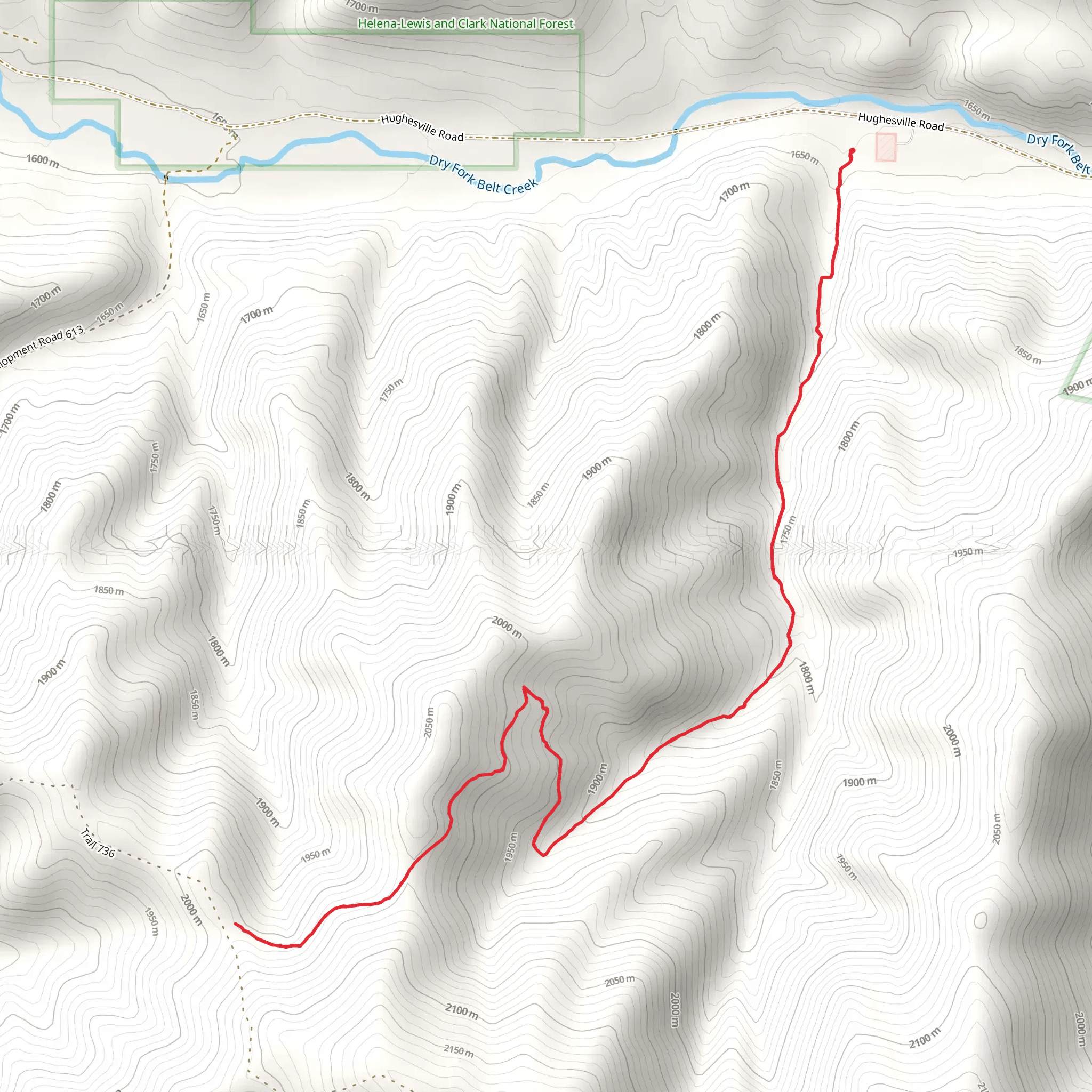 Bender Creek Trail mobile static map
