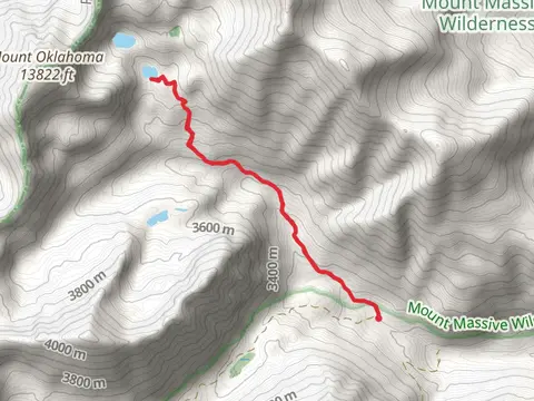 North Halfmoon Lakes via Mt Massive Southwest Slopes