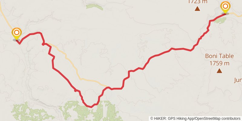 Ultra Pedestrian North Loop stage 81 Map