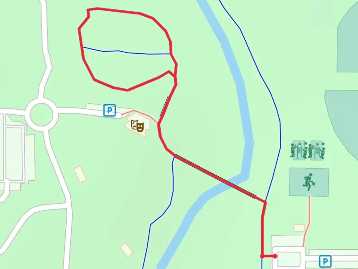 An image depicting the trail White Lick Creek Loop and its surrounding area.