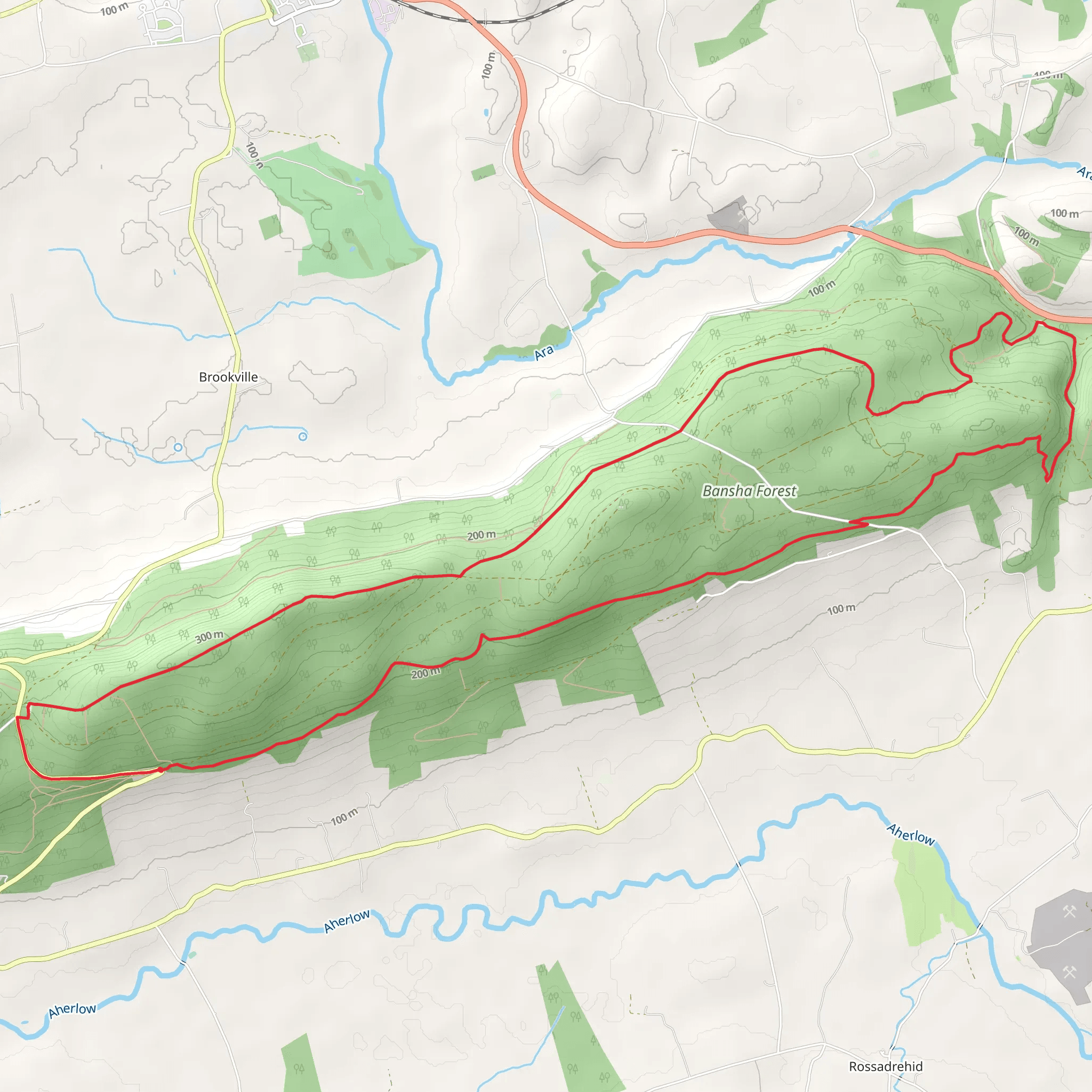 Glen of Aherlow Loop mobile static map
