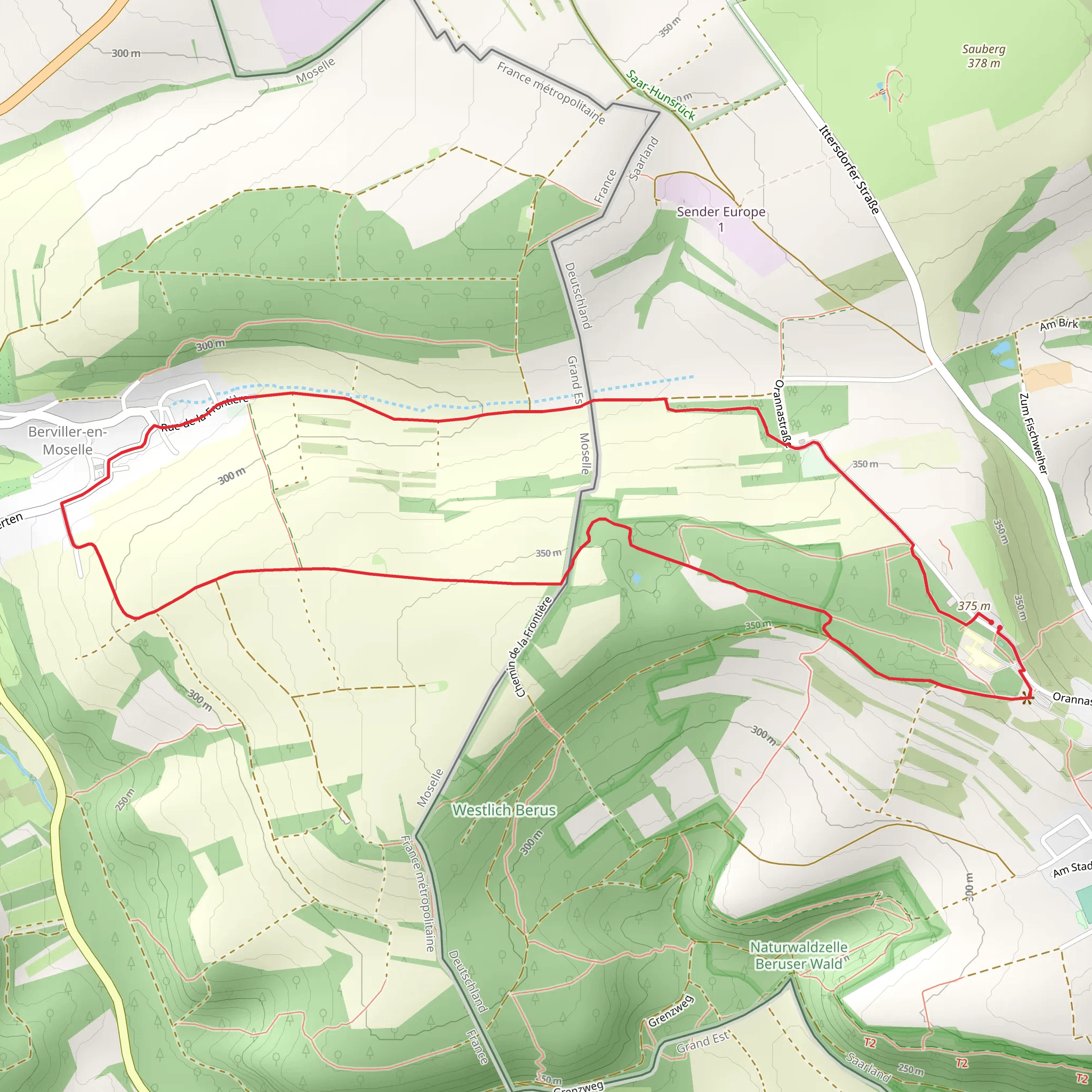 Berus Tafeltour Loop mobile static map