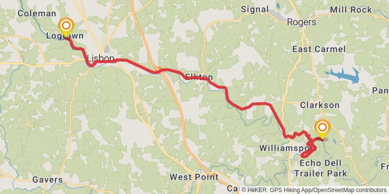 North Country Trail - Ohio stage 85 Map