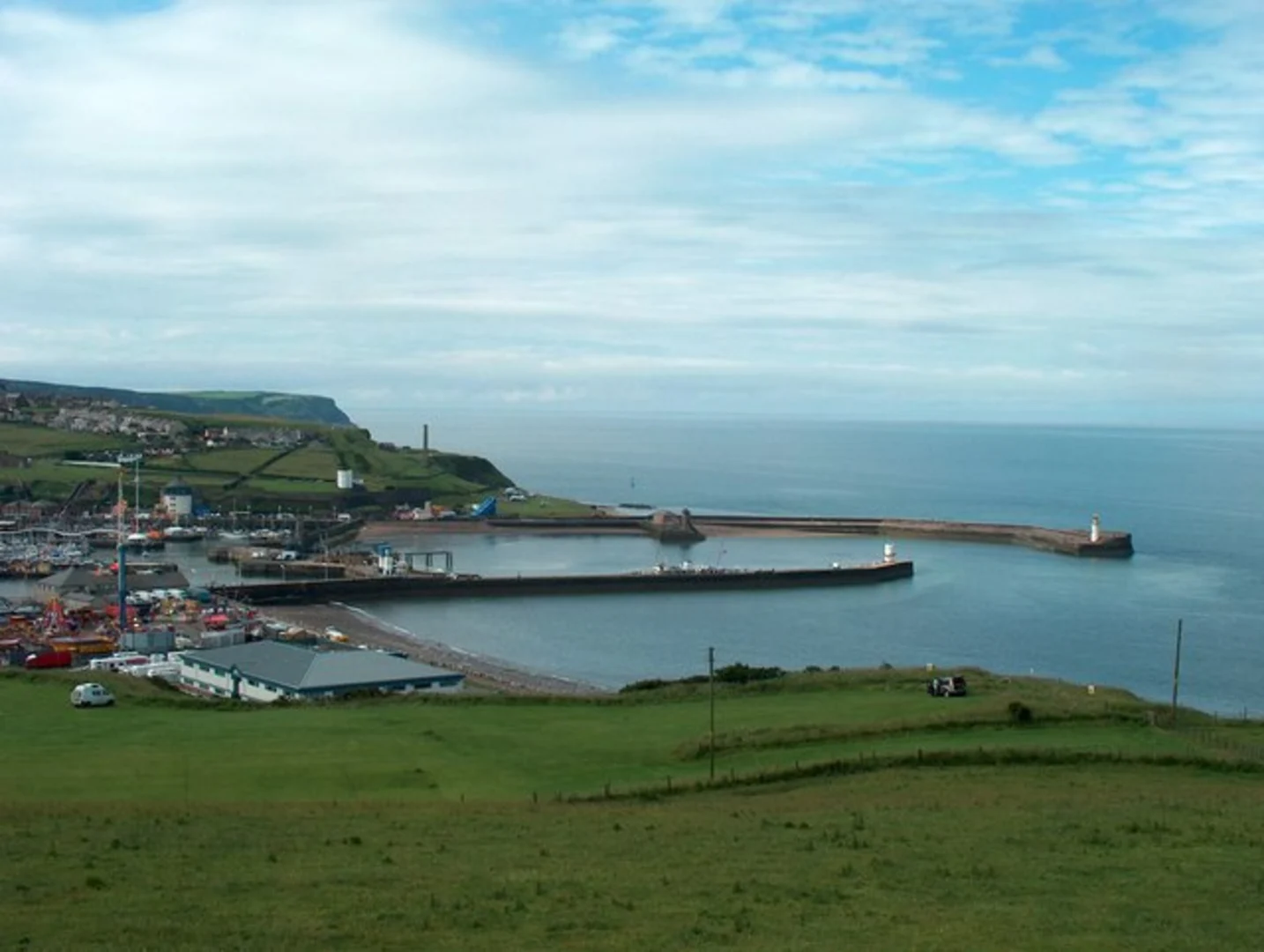An image depicting the trail Whitehaven Harbour and its surrounding area.