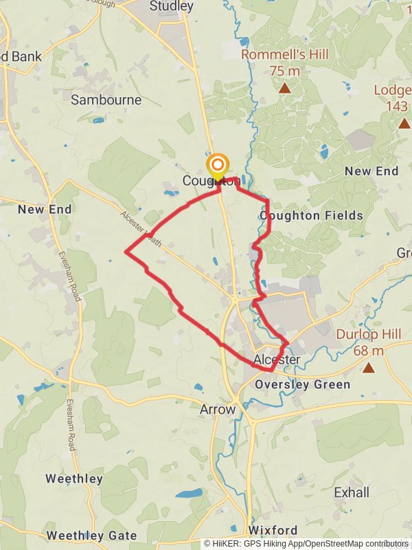 Alcester Town and Country Circular Warwickshire England