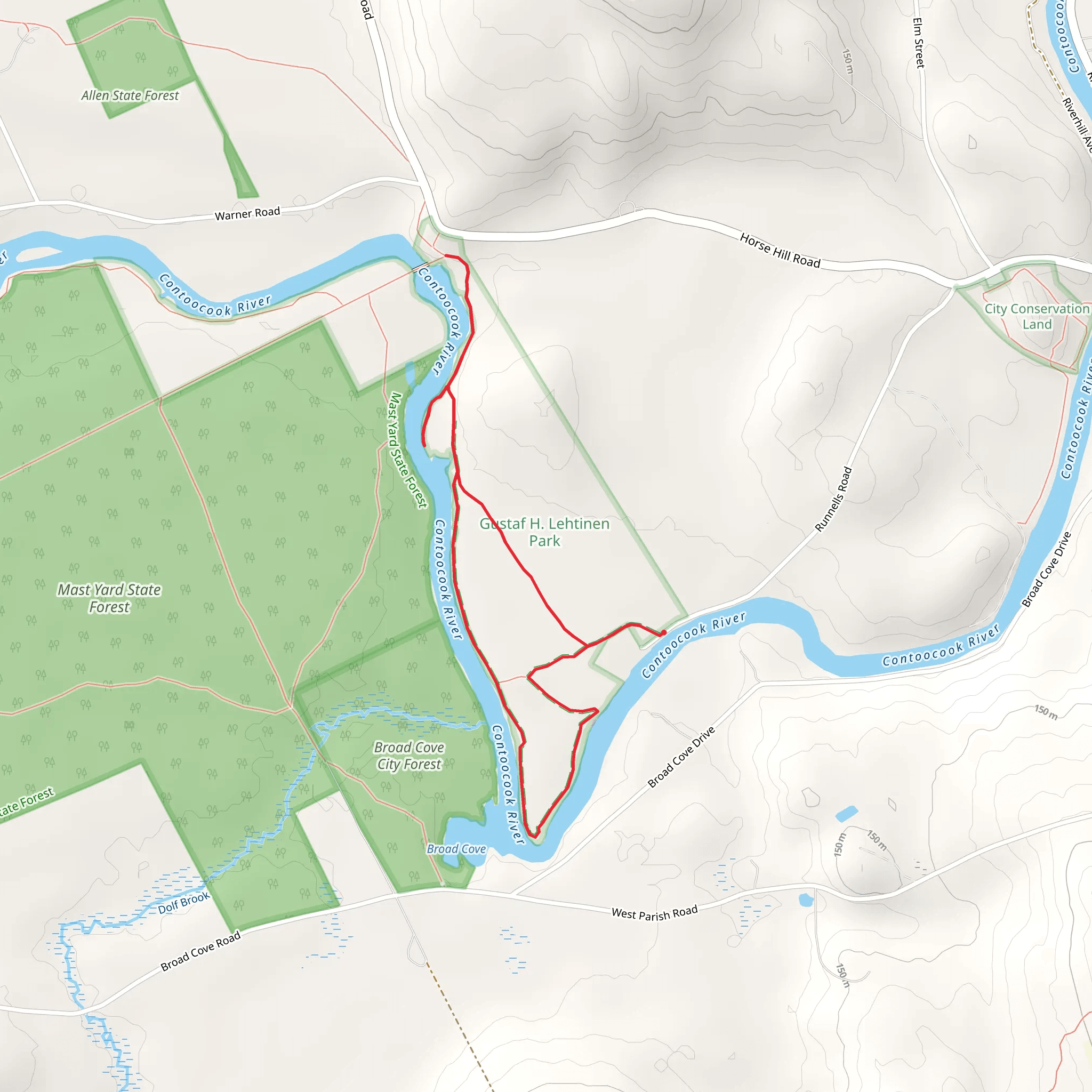 Jim HIll Riverwalk Loop mobile static map