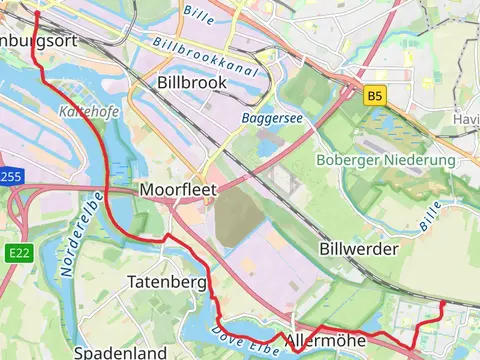 Rothenburgsort to Allermohe Walk