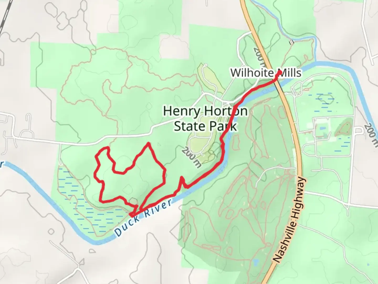 An image depicting the trail Adeline Wilhoite River Trail and its surrounding area.