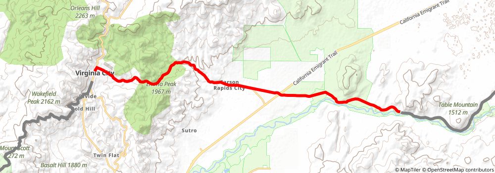 American Discovery Trail South Route stage 367 Map