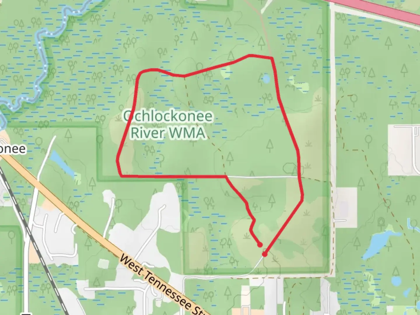 An image depicting the trail Lewis Loop Road and its surrounding area.