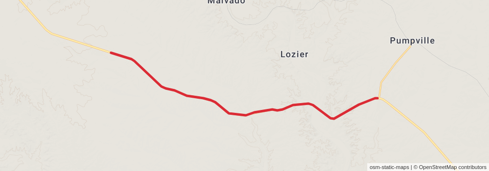 American Perimeter Trail - Texas Primary stage 43 Map
