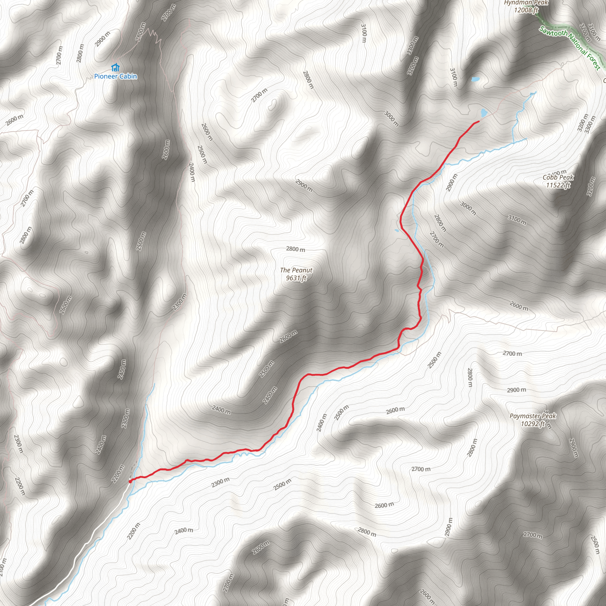 Hyndman Creek Walkalong mobile static map