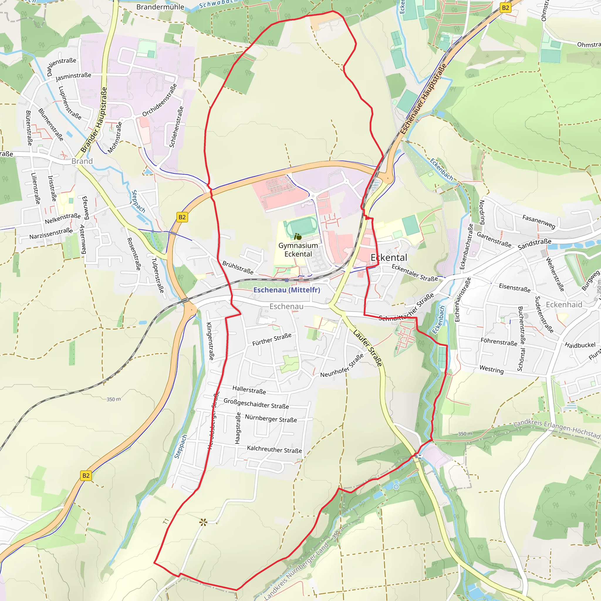 Eschenau Loop mobile static map