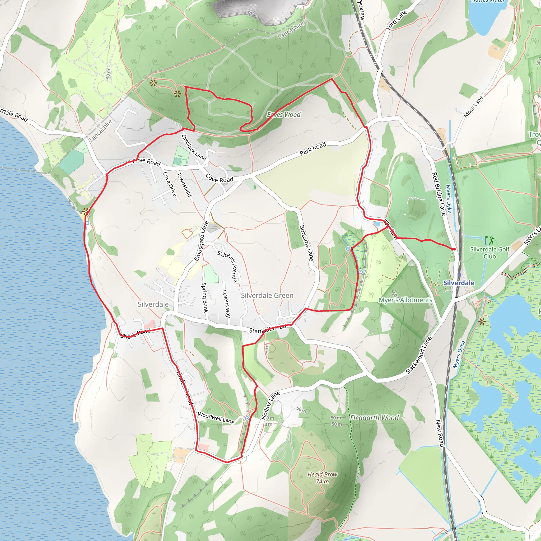 Silverdale Loop mobile static map