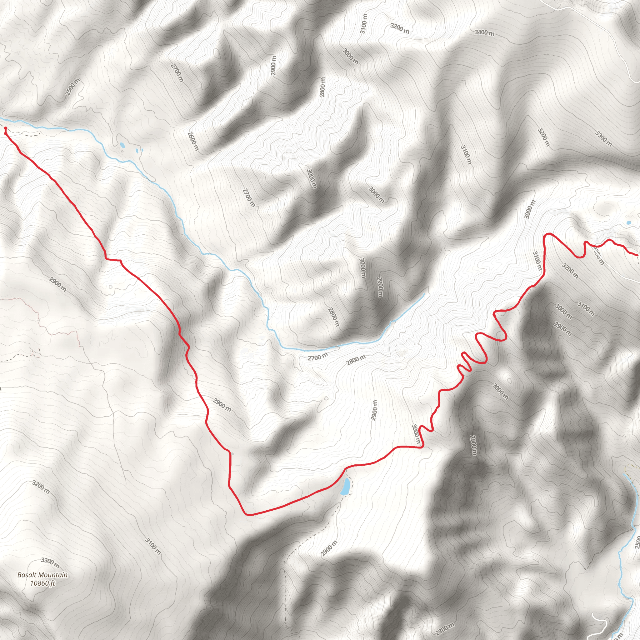 Cattle Creek Trail mobile static map