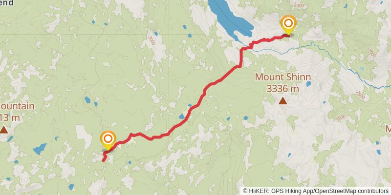Hot Springs Pass Trail stage 2 Map