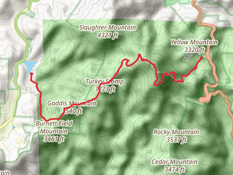 Turkey Stamp and Blood Mountain via Appalachian Trail