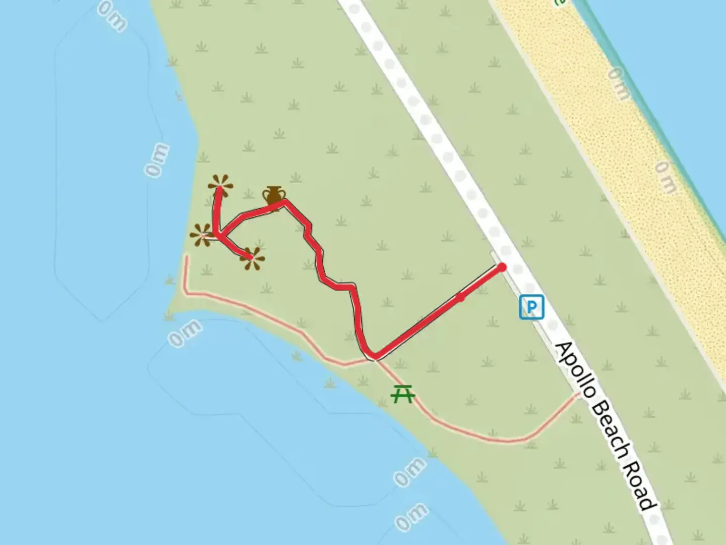 An image depicting the trail Turtle Mound Trail and its surrounding area.