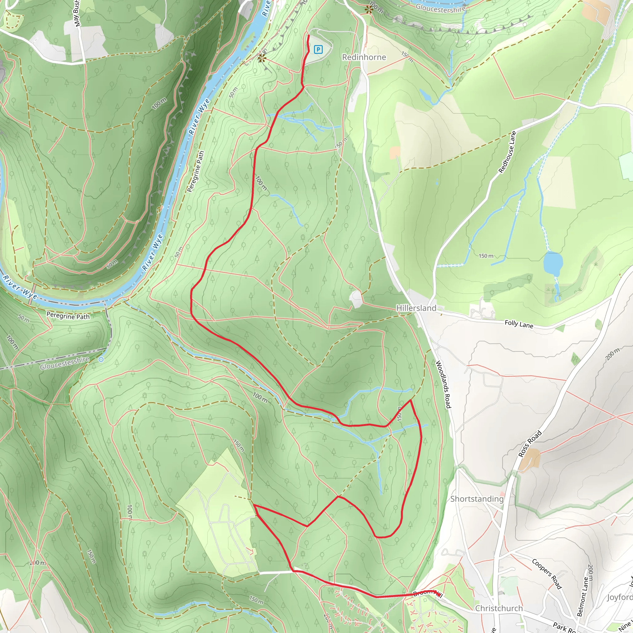 Maliscot Wood Walk - Christchurch mobile static map