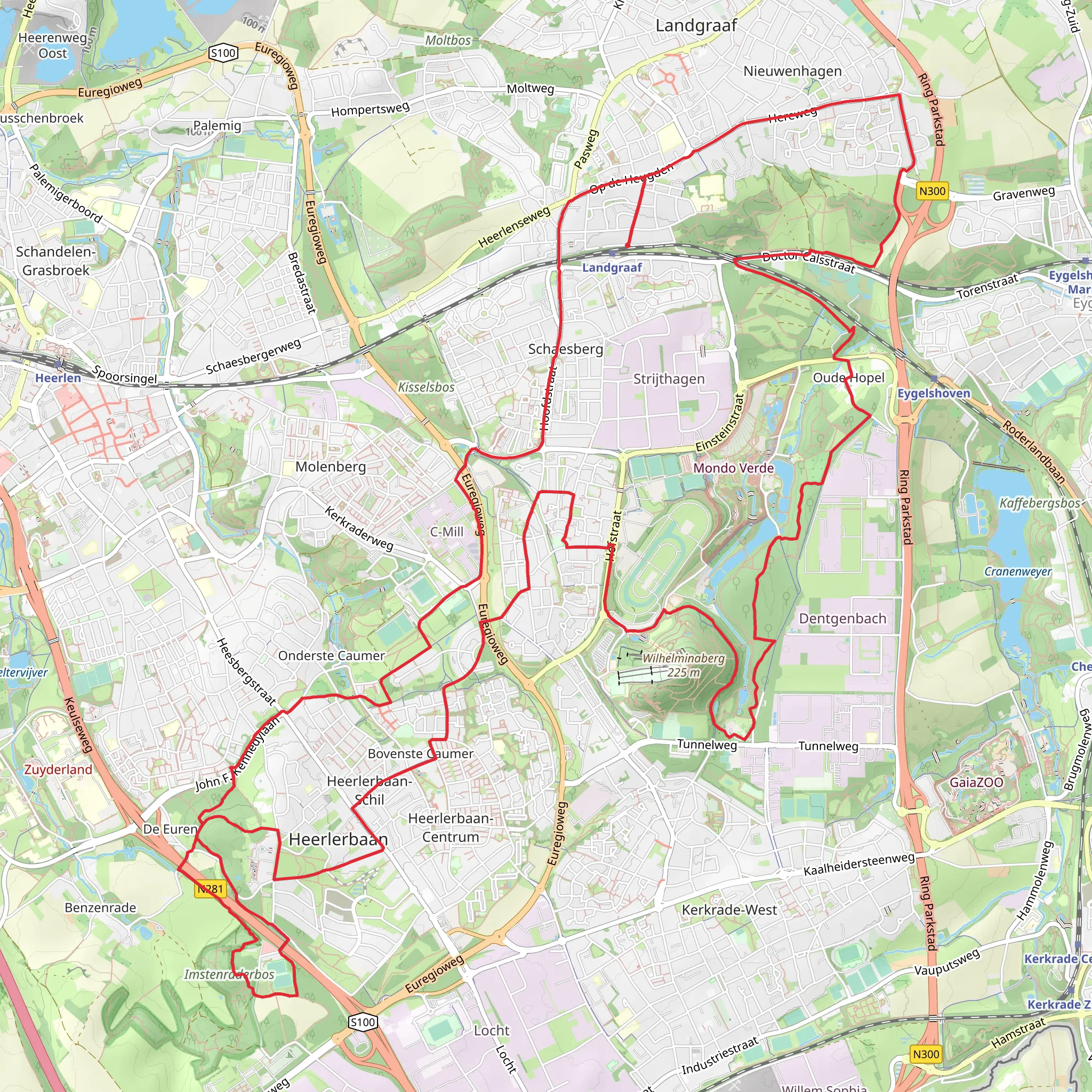 Hulsbosch, Kasteel Strijhagen and Wilhelmjnaberg Loop mobile static map