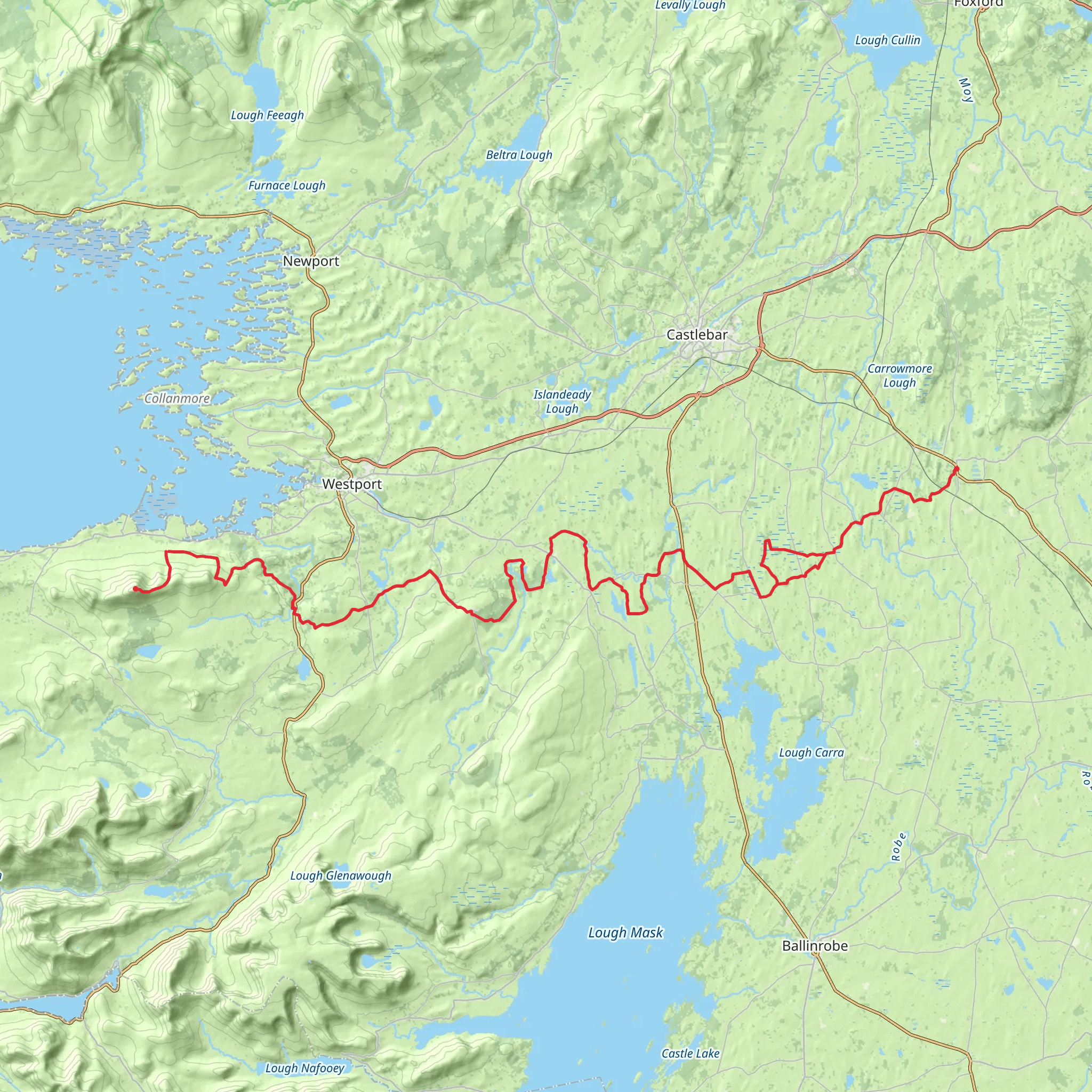 Croagh Patrick Heritage Trail mobile static map