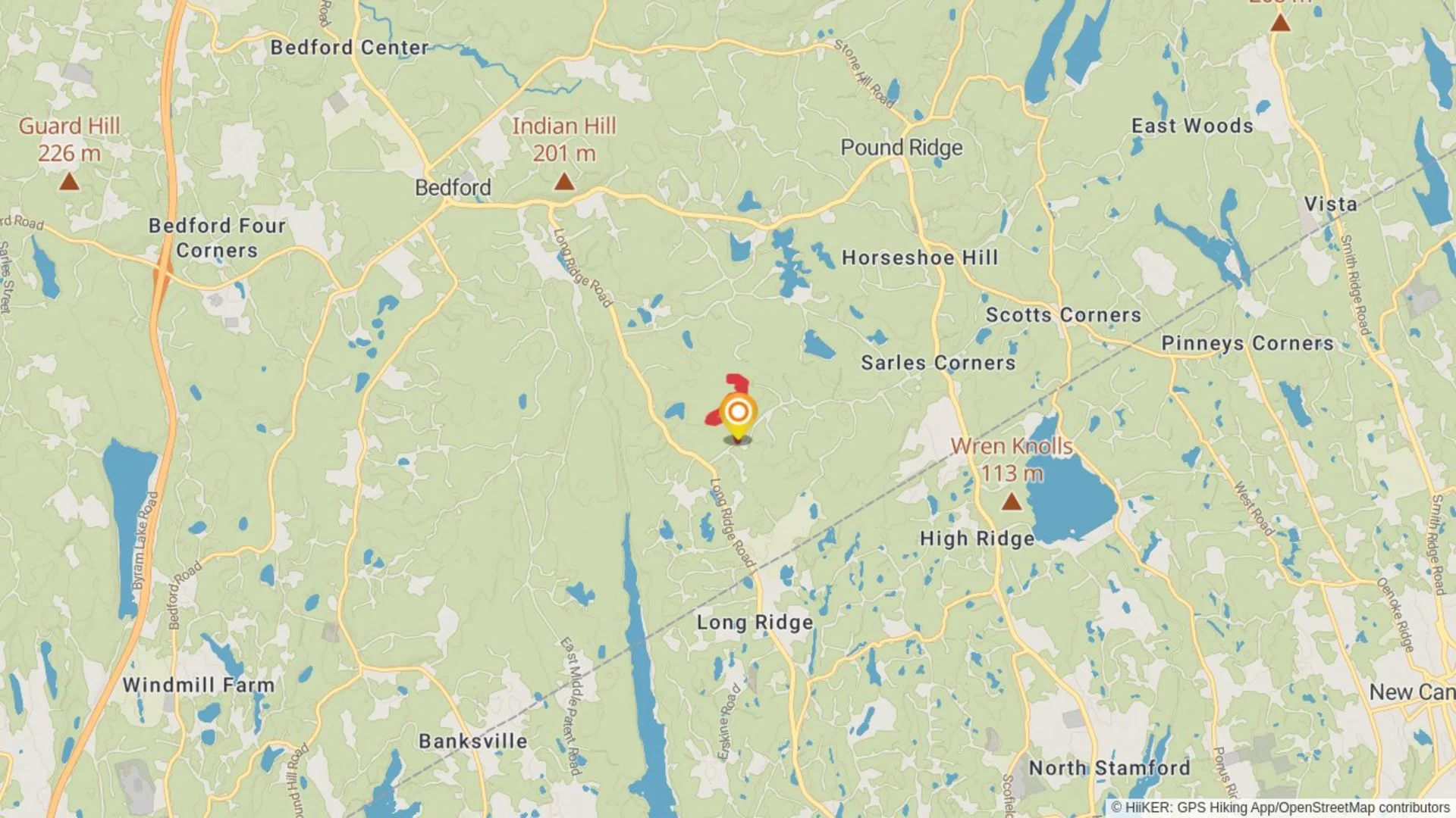 An image depicting the trail Upper Shad Road Loop and its surrounding area.