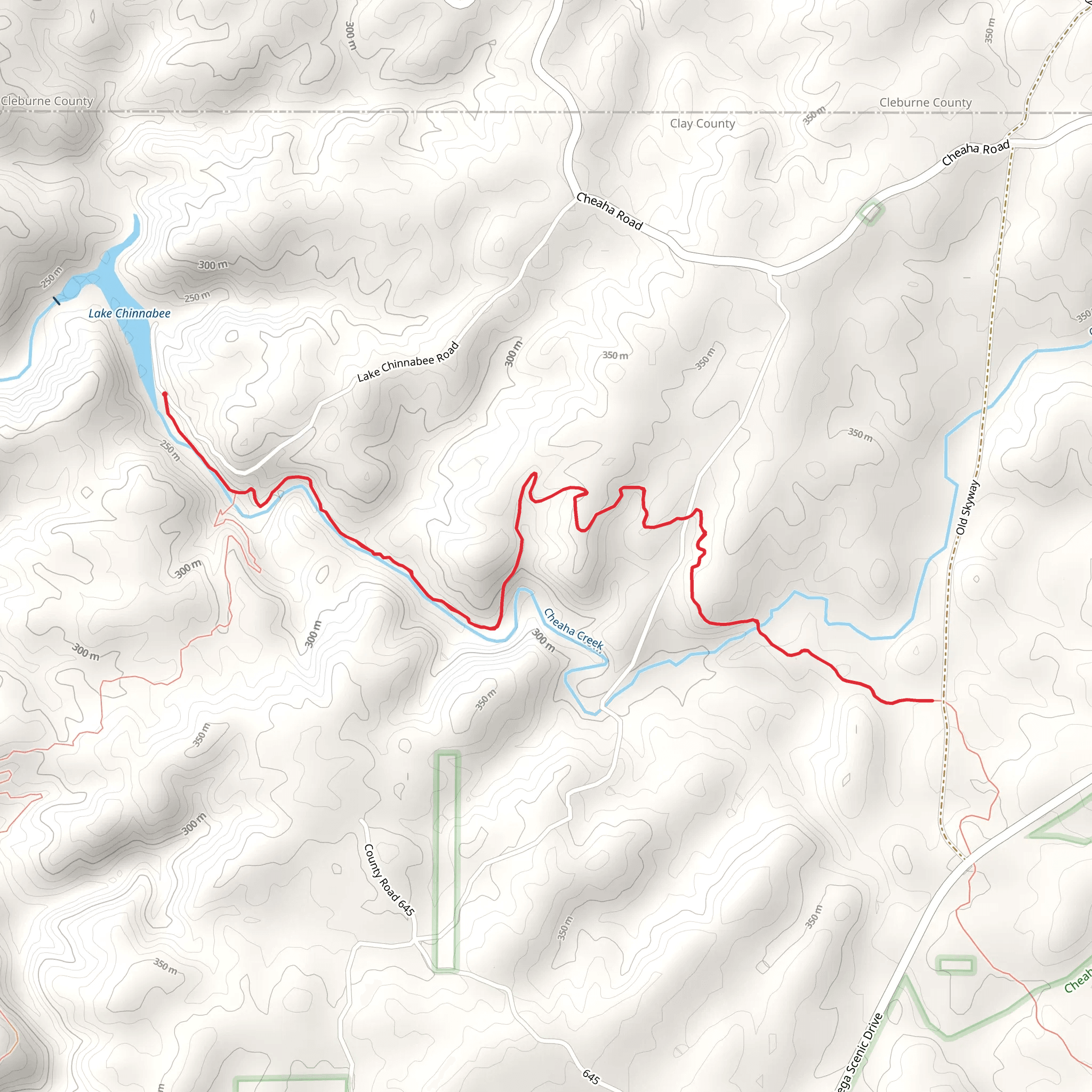 Chinnabee Silent Trail mobile static map