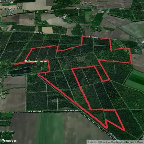 Ballonzuilbossen and Het Kruisje Loop