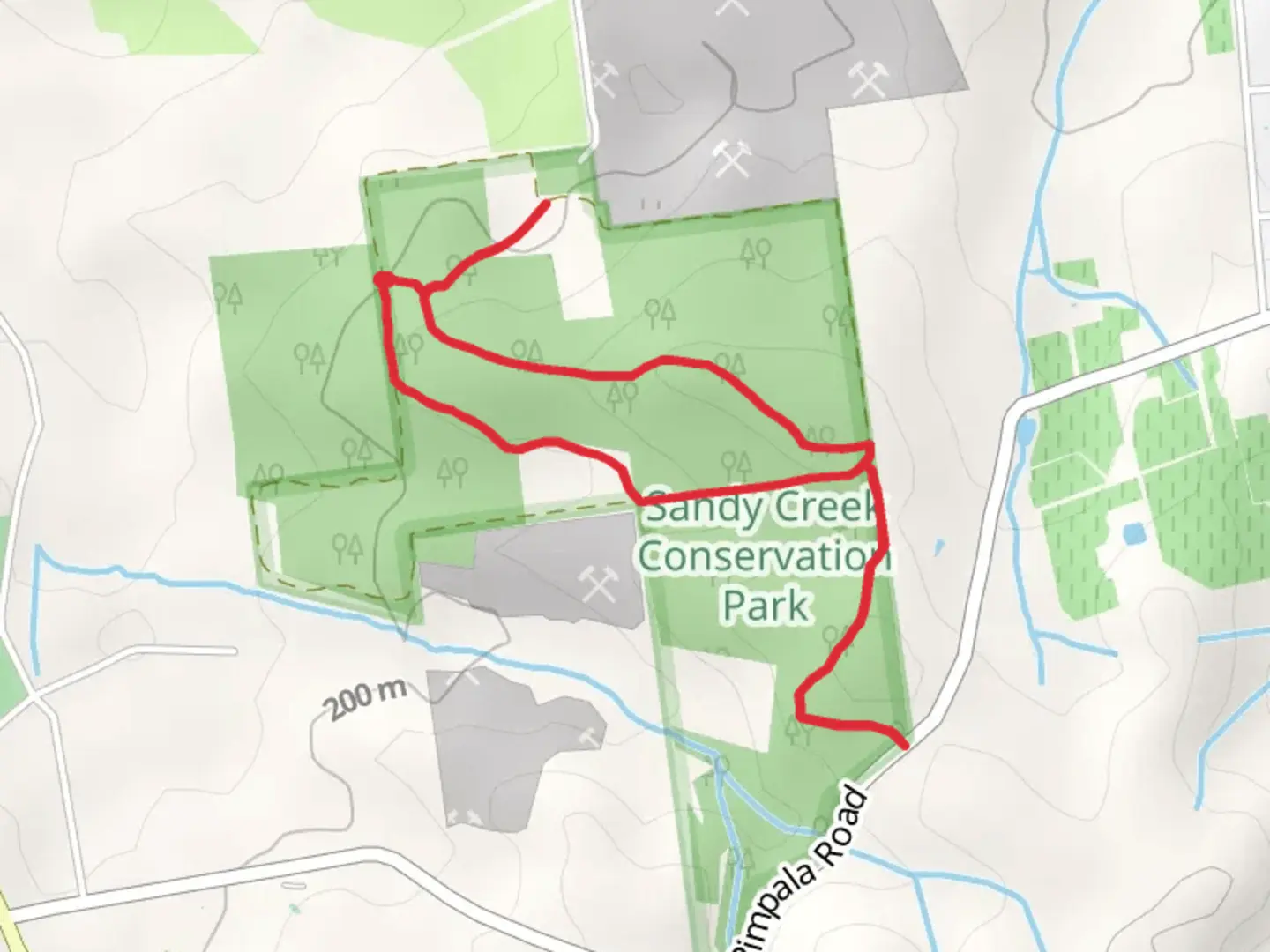 An image depicting the trail Wren Walk and its surrounding area.