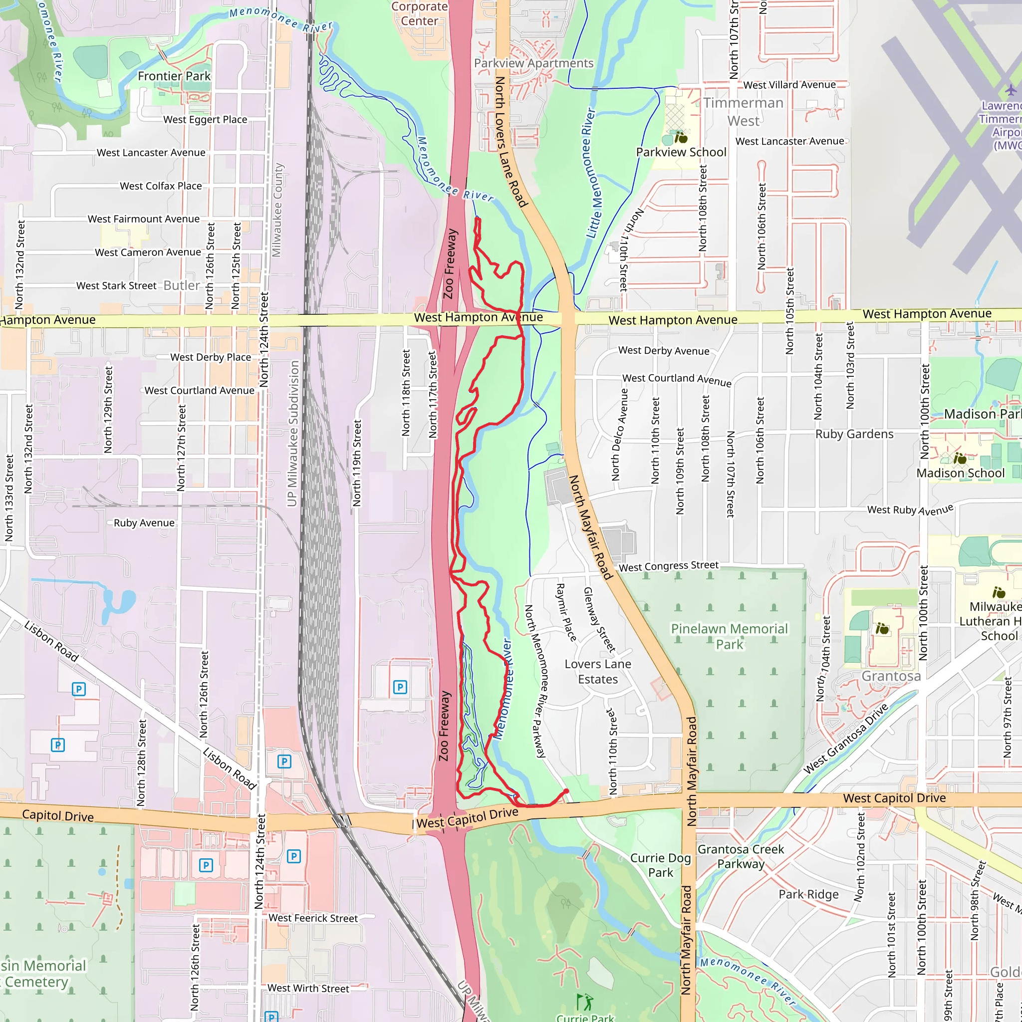 Oak Hill 1-2-3 Loop mobile static map