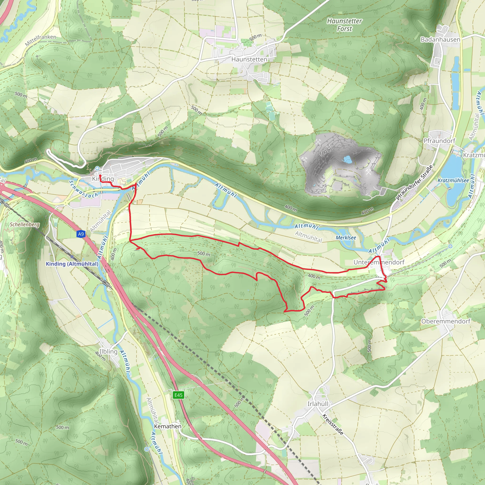 Altes Holz, Hubertusfelsen and Langfelsen Loop mobile static map