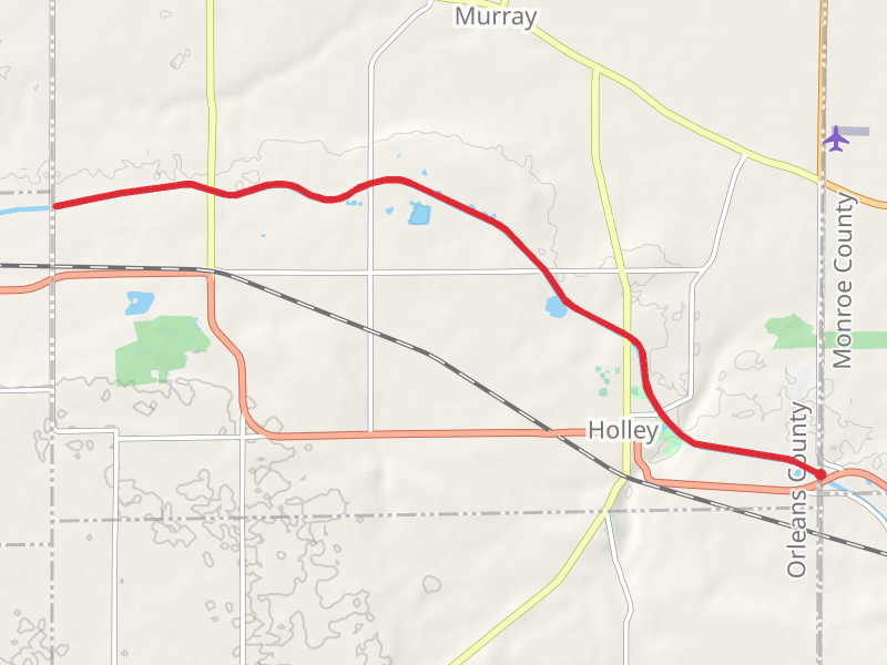 Erie Canal from Monroe Orleans County Line Road