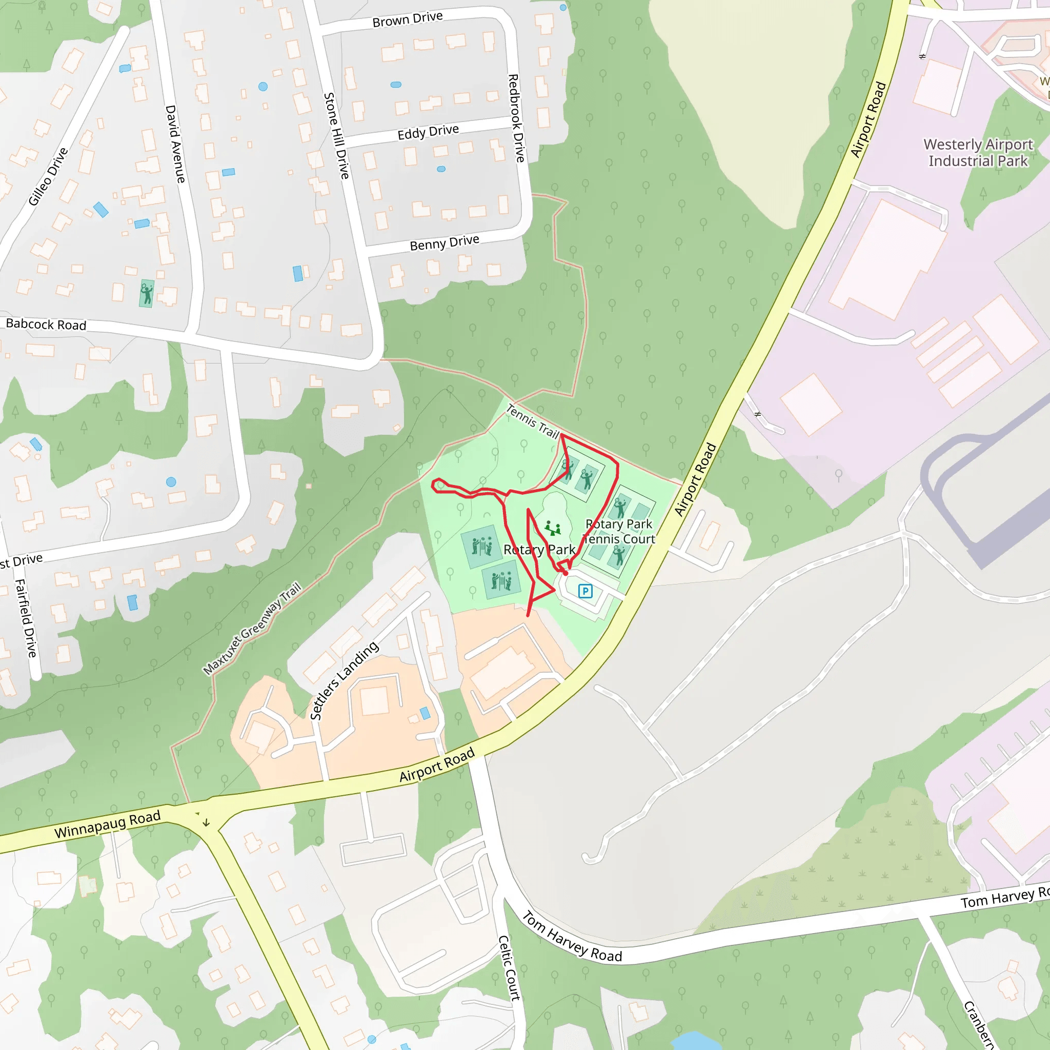 Rotary Park Loop mobile static map