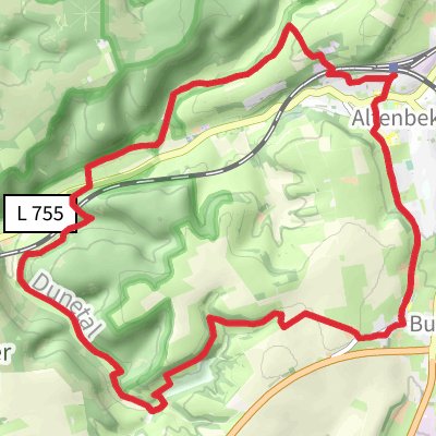 Altenbeken and Stapelsberg Loop mobile static map