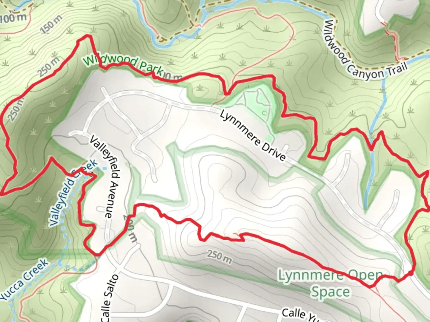 An image depicting the trail Lynnmere Loop Trail and its surrounding area.