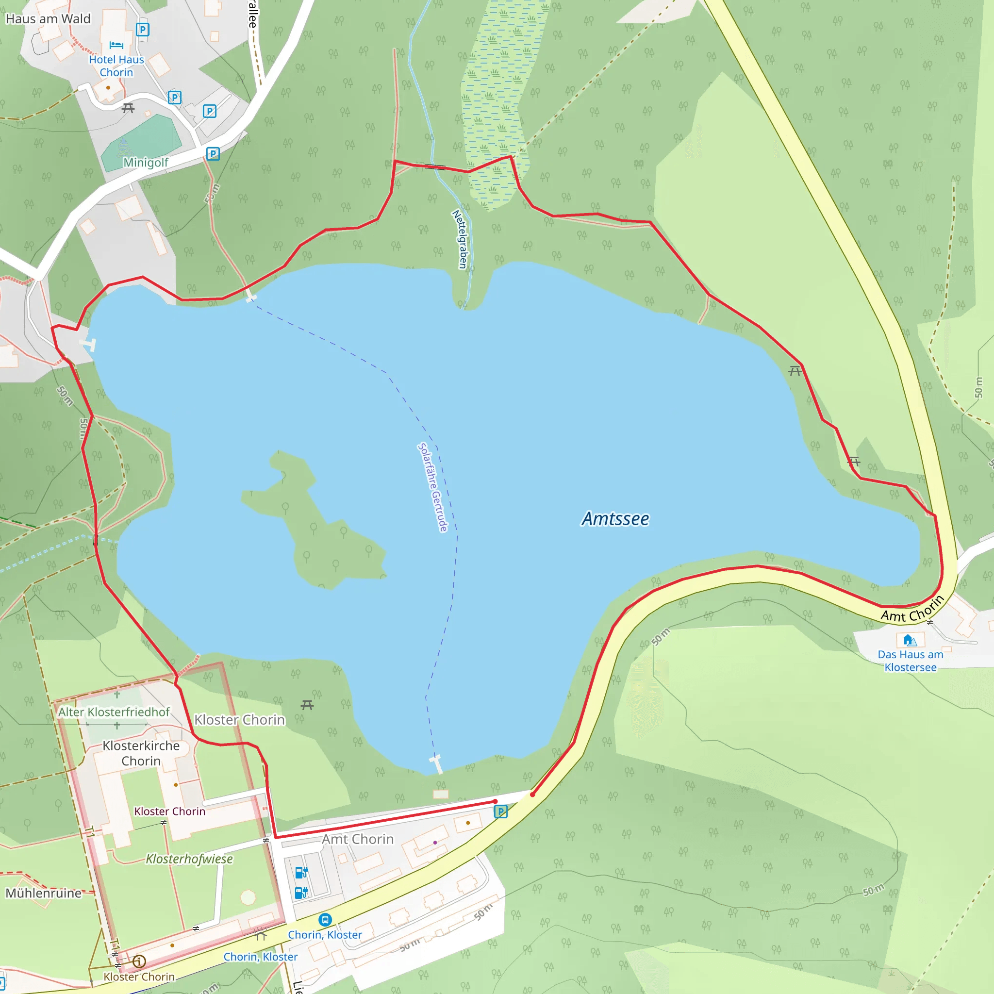 Amtssee Loop mobile static map