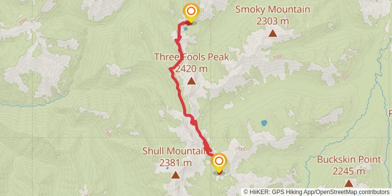 Western Pasayten - Ross Lake Loop stage 4 Map