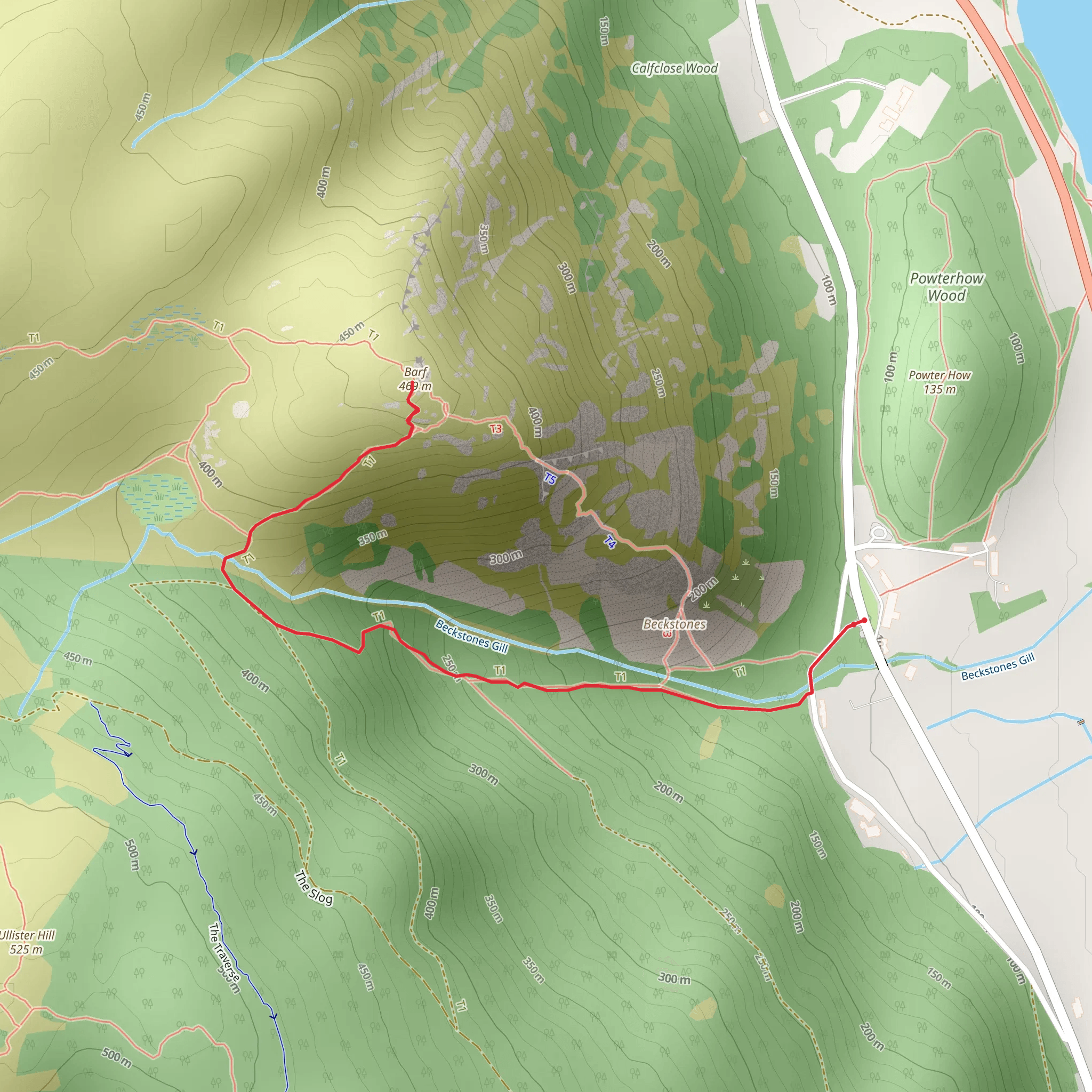 Barf Trail mobile static map