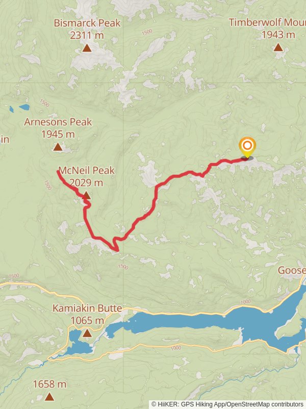 Ironstone Mountain Trail mobile static map