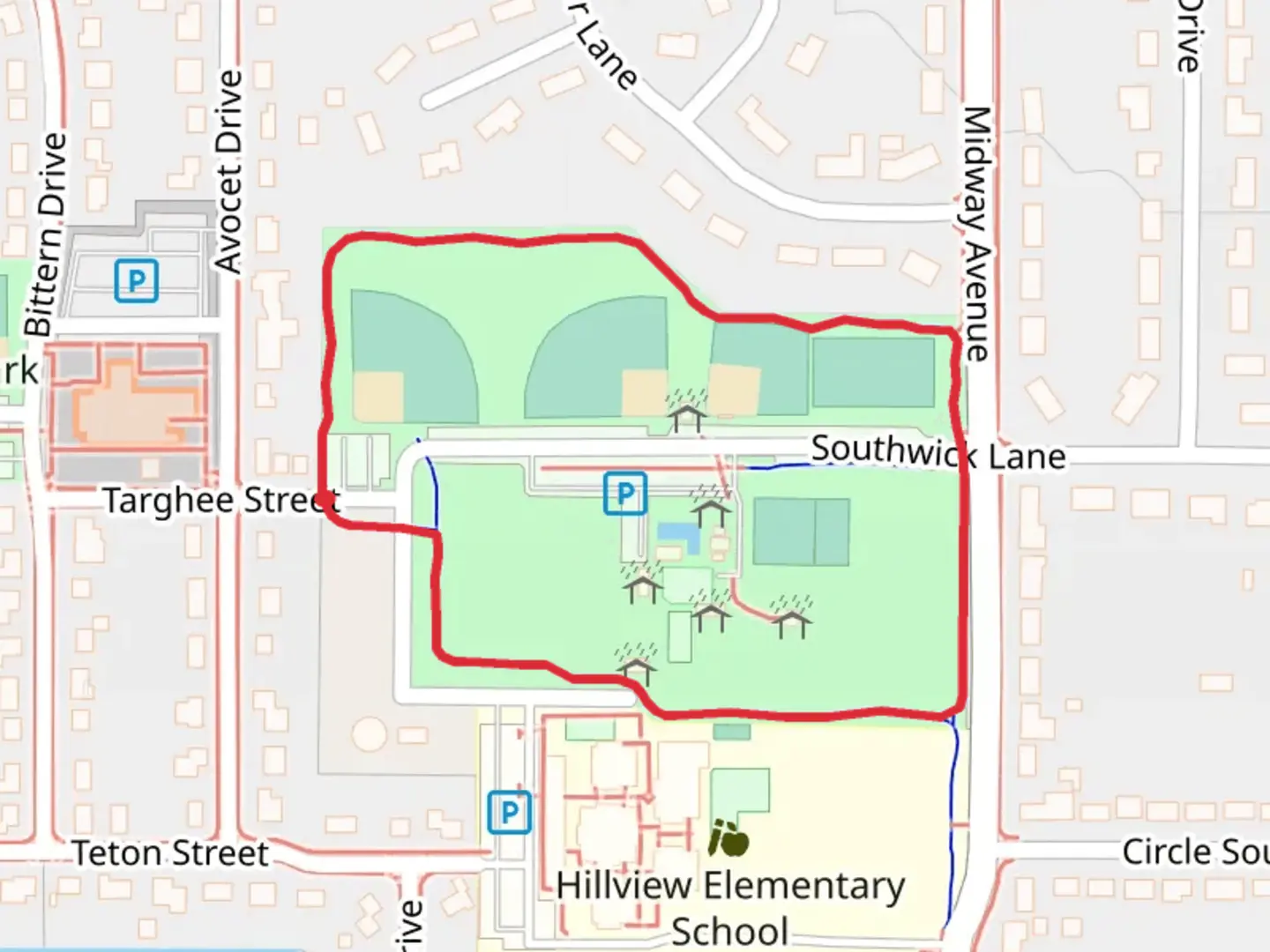 An image depicting the trail Southwick Lane Loop and its surrounding area.