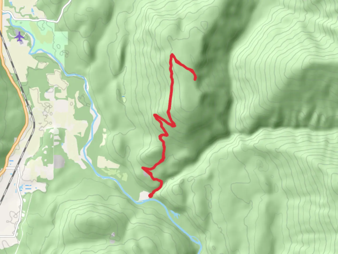 An image depicting the trail Blue Mountain Walk and its surrounding area.